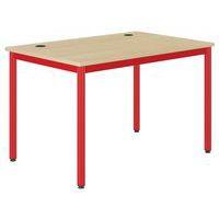 Table Info prof 80 cm T6 passe câble strat chants polypro - Mobidecor