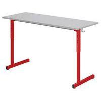 Table Gange 130x50 cm régl. T3 à T6 strat chants polyur. - Mobidecor - Image 2