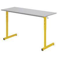 Table Gange 130x50 cm  régl. T3 à T6 méla chants polypro. - Mobidecor thumbnail image 2