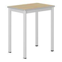 Table Carélie mobile 70x50cm strat hêtre chts polyuréthane - Mobidecor