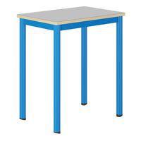 Table Carélie mobile 70x50cm stratifié gris chants alaisés - Mobidecor - Image 2