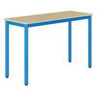 Table Carélie 130x50cm fixe méla hêtre chants polypro. - Mobidecor thumbnail image 2