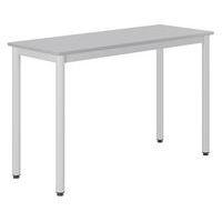 Table Carélie 130x50cm fixe méla gris chants polypropylène - Mobidecor thumbnail image 2
