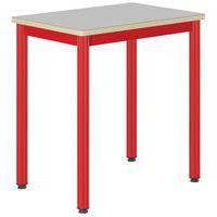 Table Carélie 70x50 cm fixe stratifié gris chants alaisés - Mobidecor thumbnail image 2