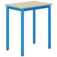 Table Carélie 70x50cm fixe méla coq oeuf chants polypro - Mobidecor - Image 2