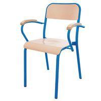 Fauteuil Trévise 4 pieds accotoirs hêtre Mobidecor thumbnail image 2