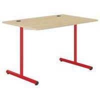 Table info Hubbe prof. 80 cm T6 mélaminé chants polypro. - Mobidecor - Image 3