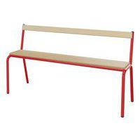 Banc hêtre massif avec dossier T4 T6 Mobidecor thumbnail image 3