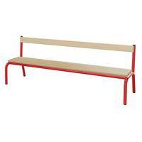 Banc hêtre massif avec dossier T1 - T3 - Mobidecor thumbnail image 2
