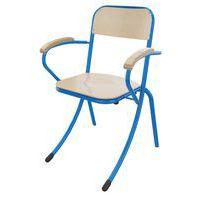 Fauteuil Trévise AST accotoirs hêtre - rouge  Ral 3000 thumbnail image 3