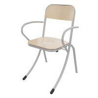 Fauteuil Trévise AST accotoirs tube - jaune - Image 2