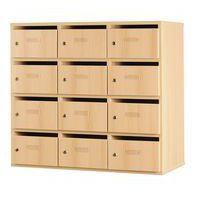 Meuble à courrier Bip Bop 12 cases - hêtre - Image principale