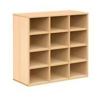Meuble à courrier Bip Bop 12 cases sans portes - hêtre - Image principale