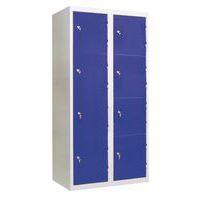 Armoire non visitable 8 cases - bleu - Image principale