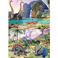 Lot de 2 puzzles 100 pièces - Dinosaures - Image 2