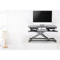 Poste de travail Essentiel assis debout ajustable en hauteur noir - V7 thumbnail image 8
