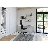 Bureau droit pieds ronds 120 cm thumbnail image 2