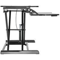 Poste de travail Essentiel assis debout ajustable en hauteur noir - V7 thumbnail image 4