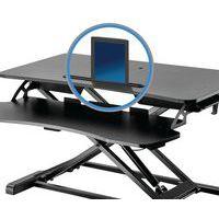 Poste de travail Essentiel assis debout ajustable en hauteur noir - V7 thumbnail image 7