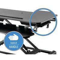 Poste de travail Essentiel assis debout ajustable en hauteur noir - V7 thumbnail image 10