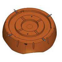 Kit de fixation 4 platines inox pour banquette Connexio Duo 4 places - Image 2