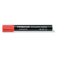 Marqueur permanent pointe biseautée Staedtler - rouge thumbnail image 2