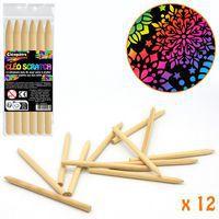 Lot 12 bâtonnets maxi à gratter - Image 2