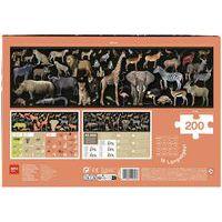 Puzzle géant animaux de la savane en danger 200 pièces thumbnail image 3