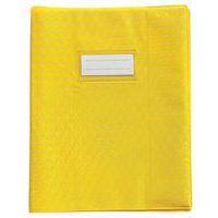 Protège-cahier plastique 17x22 cm épaisseur 12/100e - Jaune - Image principale