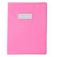 Protège-cahier plastique 17x22 cm épaisseur 12/100e - Rose - Image principale