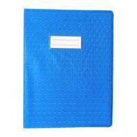 Protège-cahier plastique 17x22 cm épaisseur 12/100e - Bleu foncé - Image principale