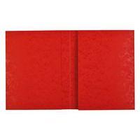 Protège-cahier carte lustrée forte 2 très grands rabats 225g 17x22 cm - Rouge - Image principale