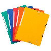 Lot de 10 chemises à élastiques carte lustrée - Exacompta