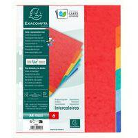 Jeu 6 intercalaires maxi carte lustrée A4+ 26 x 32 cm - Image principale