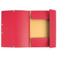 Chemise élastique et rabats A4 Rouge - Image 2