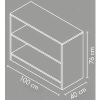 Meuble droit 1 étagère bouleau thumbnail image 2