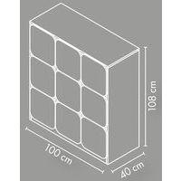 Meuble 9 cases avec portes - Image 3