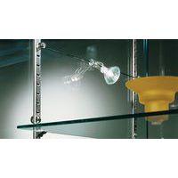 Vitrine Easy E5 avec éclairage Lxhxp: 52 x 182 x 47 cm socle Merisier - Image 2