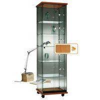Vitrine Easy E5 avec éclairage Lxhxp: 52 x 182 x 47 cm socle Hêtre - Image principale