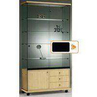 Vitrine Easy E6 - Avec armoire basse socle Noir - Image principale