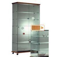 Vitrine Easy E6 Lxhp: 92 x 182 x 47 cm socle Merisier - Image 2