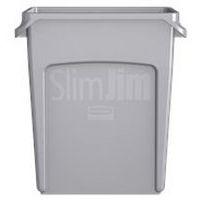 Collecteur Slim Jim® avec conduits d'aération 60 L gris - Rubbermaid thumbnail image 4
