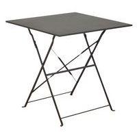 Guéridon Cuba 70 x 70 cm, châssis grey/plateau grey - Image principale