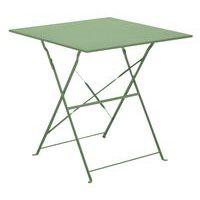 Guéridon Cuba 70 x 70 cm, châssis amande/plateau amande - Image principale