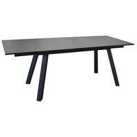 Table Agra 150/200/250 cm, plateau Verre, châssis graphite/plateau graphite - Image principale