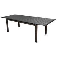 Table Louisiane 187/247 cm, châssis graphite/plateau graphite - Image principale