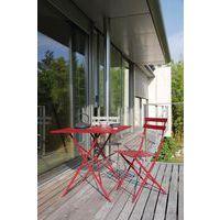 Guéridon Cuba 70 x 70 cm, châssis grey/plateau grey - Image 2