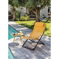 Table basse Rio Ø 50 cm, châssis moutarde/plateau moutarde - Image 2