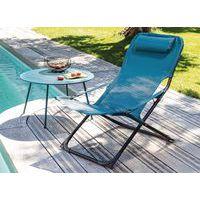 Table basse Rio Ø 70 cm, châssis moutarde/plateau moutarde - Image 2