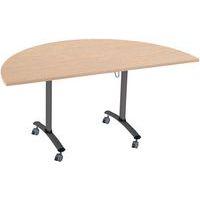Table demi-lune plateau mélaminé pivotant Axe - Manutan Expert thumbnail image 6